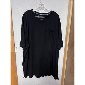 Robert Graham Black Cotton Modal Pocket T Shirt 3XL 3TG